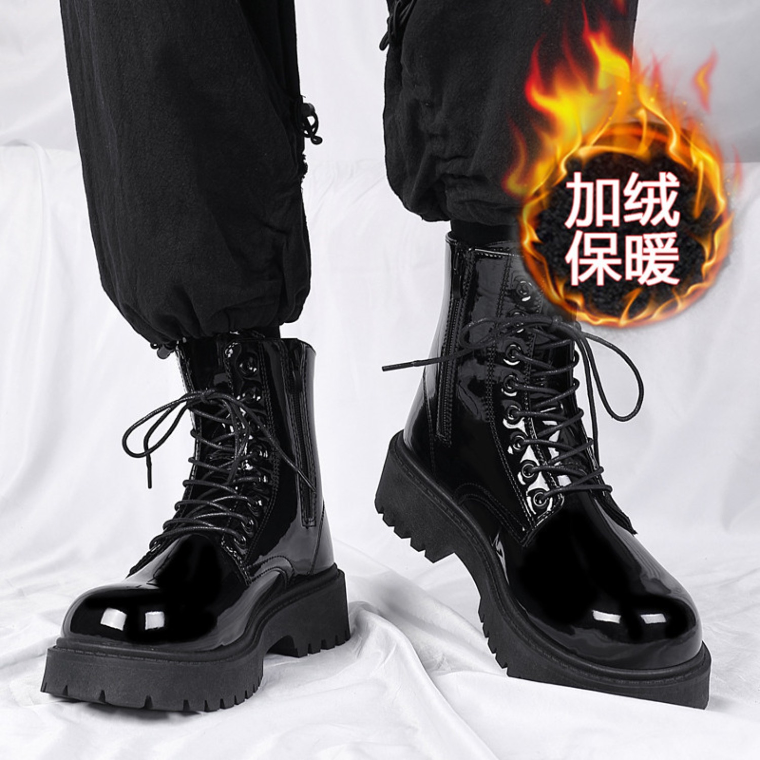 Men'S Shoes Hoka Sale - Мужские теплые плюшевые высокие ботинки, зимние,