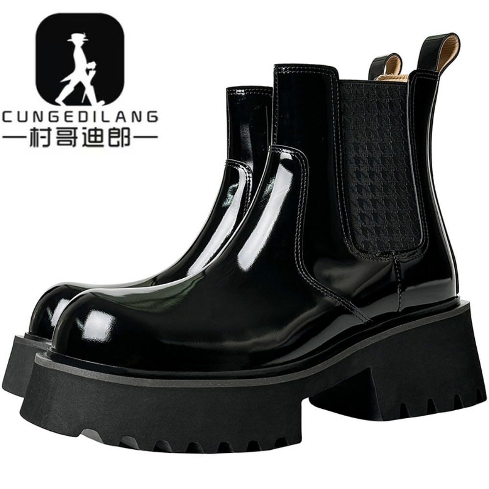 Men'S Shoes Increase Height - Зимние мужские ботинки челси на невидимом