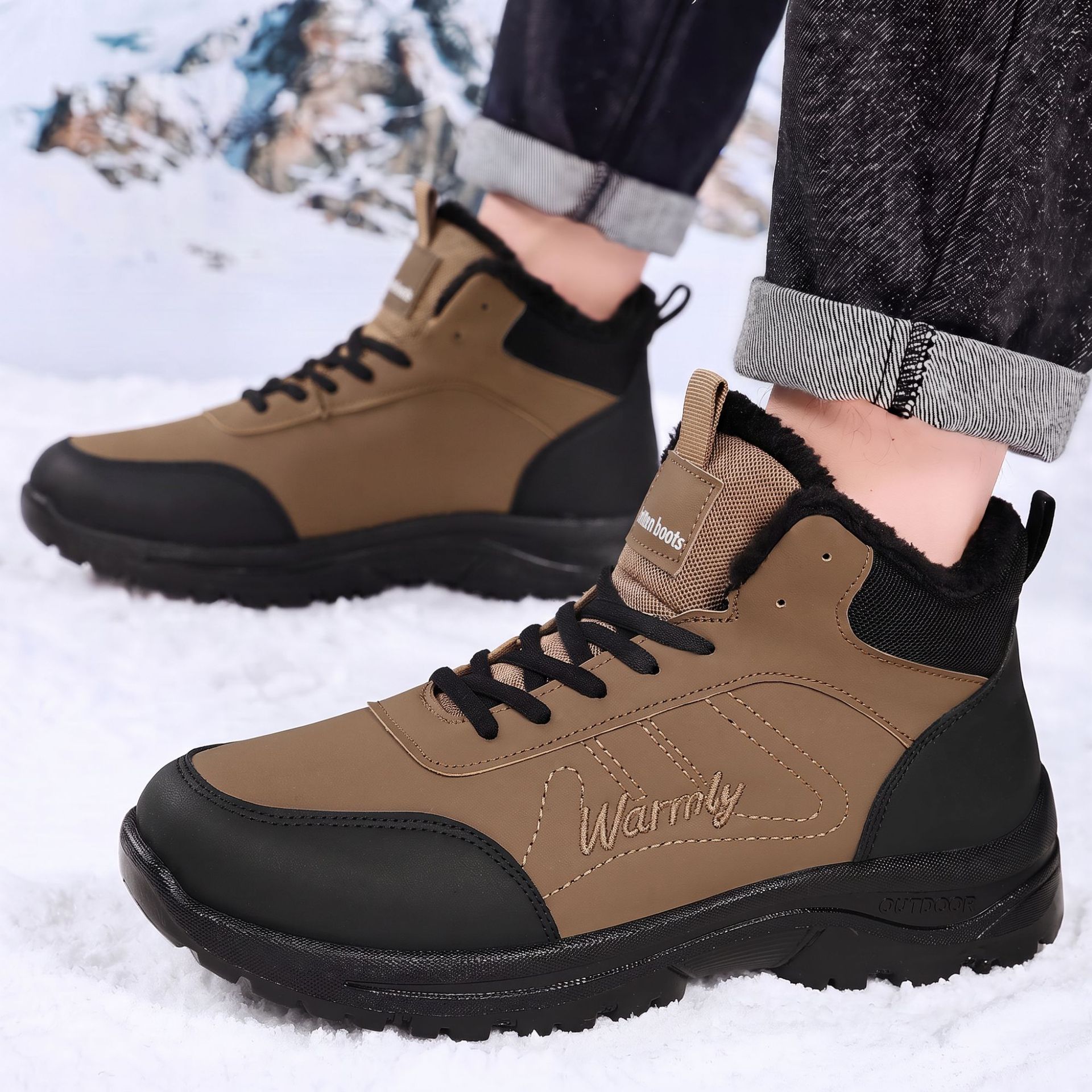 Men'S Shoes Hoka Sale - Мужские хлопковые ботинки с толстой вельветовой