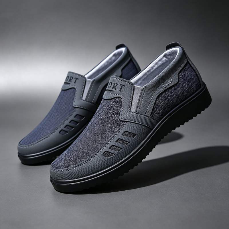 Men'S Shoes Hoka Sale - Мужские слипоны из холщовой ткани, дышащие,