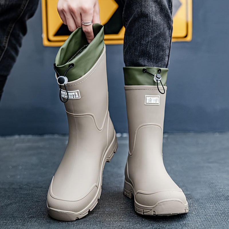 Men'S Shoes Water Resistant - Мужские непромокаемые резиновые сапоги до середины