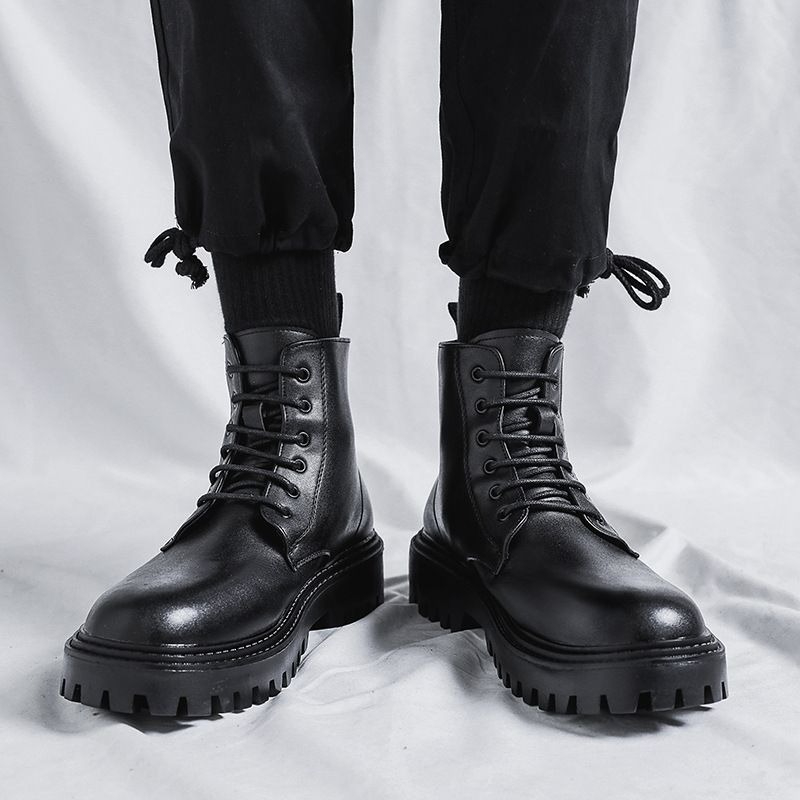 Мужские высокие кожаные ботинк – обзор и цена Men'S Shoes Increase Height
