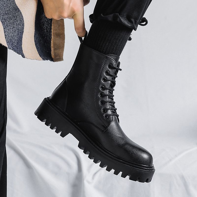 Мужские высокие кожаные ботинк – обзор и цена Men'S Shoes Increase Height