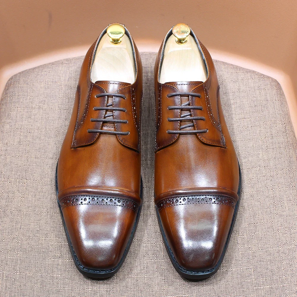 Прочные оксфорды с кепкой из н – обзор и цена Men'S Shoes Smart