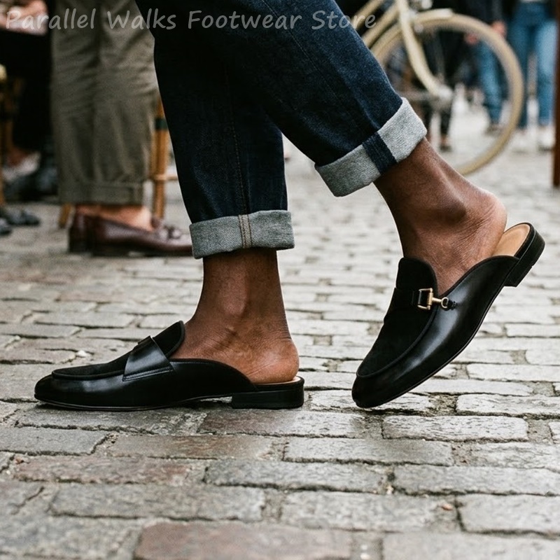 Мужские мюли из замши и лакиро – обзор и цена Men'S Shoes Smart