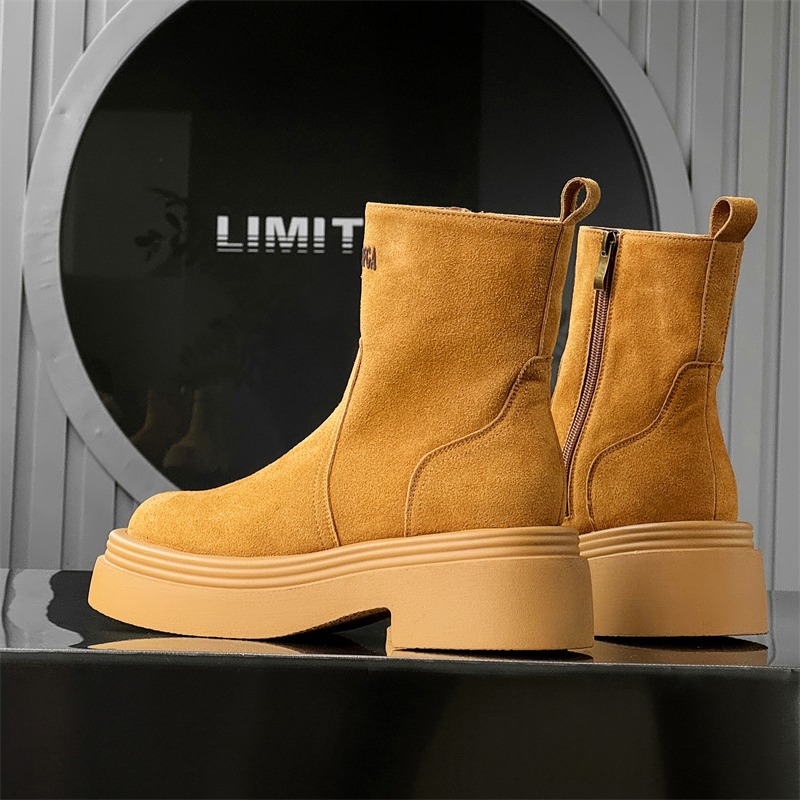 Зимние ретро-ботинки унисекс в – обзор и цена Men'S Shoes Increase Height